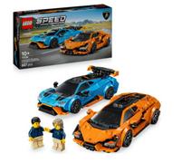 LEGO Speed Champions Lamborghini Revuelto e Huracán STO - Modellini di Auto da Corsa - Macchine Giocattolo con 2 Minifigure dei Piloti - Regalo di Compleanno per Bambini da 10 Anni in su - 77238