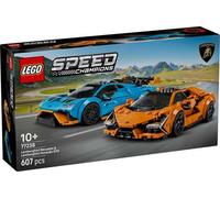 LEGO Speed Champions Lamborghini Revuelto e Huracán STO - Modellini di Auto da Corsa - Macchine Giocattolo con 2 Minifigure dei Piloti - Regalo di Compleanno per Bambini da 10 Anni in su - 77238