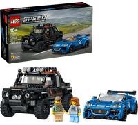 LEGO Speed Champions Jaguar Project 7 e Land Rover Defender - Kit di Modellismo STEM con 2 Macchine Giocattolo e 2 Minifigure di Piloti - Regalo di Compleanno per Bambini da 10 Anni in su - 77264
