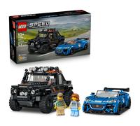 LEGO Speed Champions Jaguar Project 7 e Land Rover Defender - Kit di Modellismo STEM con 2 Macchine Giocattolo e 2 Minifigure di Piloti - Regalo di Compleanno per Bambini da 10 Anni in su - 77264
