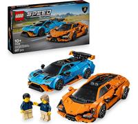 LEGO Speed Champions Lamborghini Revuelto e Huracán STO - Modellini di Auto da Corsa - Macchine Giocattolo con 2 Minifigure dei Piloti - Regalo di Compleanno per Bambini da 10 Anni in su - 77238