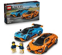 LEGO Speed Champions Lamborghini Revuelto e Huracán STO - Modellini di Auto da Corsa - Macchine Giocattolo con 2 Minifigure dei Piloti - Regalo di Compleanno per Bambini da 10 Anni in su - 77238