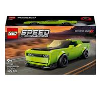 LEGO Speed Champions Sports Car Dodge Challenger SRT Hellcat - Modellino di Auto da Corsa - Macchina Giocattolo con Minifigure del Pilota - Regalo da Collezione per Bambini da 9 Anni - 77237