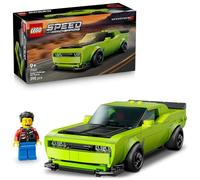 LEGO Speed Champions Sports Car Dodge Challenger SRT Hellcat - Modellino di Auto da Corsa - Macchina Giocattolo con Minifigure del Pilota - Regalo da Collezione per Bambini da 9 Anni - 77237