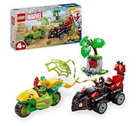 Lego spidey e i suoi fantastici amici 11198 inseguimento sui dino-veicoli di spin ed electro, giochi educativi per bambini 4+