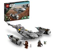 lego star wars - starfighter n-1 del mandaloriano - lego 75325 set con personaggi baby yoda e droid anni 9+