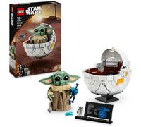 LEGO Star Wars: The Mandalorian Grogu met zweefkinderwagen, bouwbare figuur, leu
