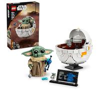 LEGO Star Wars: The Mandalorian Grogu met zweefkinderwagen, bouwbare figuur, leu