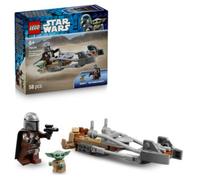 Lego star wars 75436 speeder bike del mandaloriano e di grogu