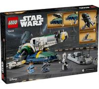 LEGO Star Wars 75433 Astronave di Jango Fett - Giocattolo da Esposizione con Ali che Ruotano e 3 Minifigure, tra cui Boba Fett - Regalo per Bambini da 9 Anni in su Fan dell'Attacco dei Cloni