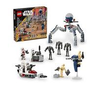 LEGO STAR WARS 75372 BATTLE PACK CLONE TROOPER E BATTLE DROID CON VEICOLO GIOCATTOLO SPEEDER BIKE, IDEA REGALO BAMBINI 7+ ANNI