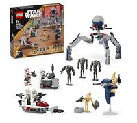 LEGO STAR WARS 75372 BATTLE PACK CLONE TROOPER E BATTLE DROID CON VEICOLO GIOCATTOLO SPEEDER BIKE, IDEA REGALO BAMBINI 7+ ANNI