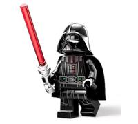 LEGO Star Wars: Dark Vader Mini statuetta con spada laser e mantello nero extra