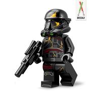 Lego Star Wars Deathtrooper: statuetta con pistola blaster e casco, alternativa al set di minifigure, imperiale