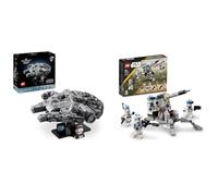 LEGO Star Wars Endor Speeder Chase Diorama Set 75353 + LEGO Star Wars Mos Espa Podrace Diorama Set 75380, Modello da collezione, Regalo per uomini e donne