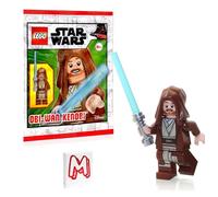 LEGO Star Wars Episodio 2 Clone Wars Minifigure - OBI-Wan Kenobi (accappatoio marrone e cappuccio) con spada laser edizione limitata