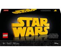 LEGO Star Wars 75407 Logo Star Wars in Mattoncini - Set di Costruzioni per Adulti Fai-da-Te - Kit di Modellismo da Collezione dalla Cultura Pop - Gadget da Esposizione per Casa o Ufficio - Idea Regalo