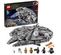 LEGO Star Wars Millennium Falcon, Set di Costruzioni dell’Iconica Astronave, con Finn, Chewbacca, Lando Calrissian, Boolio, C-3PO, R2-D2 e D-O, Collezione: L’Ascesa di Skywalker, 75257