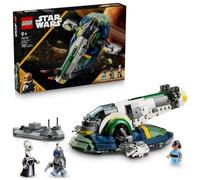 LEGO Star Wars 75433 Astronave di Jango Fett - Giocattolo da Esposizione con Ali che Ruotano e 3 Minifigure, tra cui Boba Fett - Regalo per Bambini da 9 Anni in su Fan dell'Attacco dei Cloni