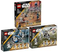 Lego Star Wars Set 75372 Clone Trooper & Battle Droid Pack, 75359 Clone Trooper 332a Company & 75345 501st Clone Troopers