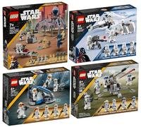 Lego Star Wars - Set Clone Trooper & Battle Droid Pack, 332° Companie 501st Clone Troopers & Snowtrooper Pack