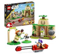 LEGO Star Wars Tempio Jedi su Tenoo con Maestro Yoda, Giochi da Costruire per Bambini e Bambine dai 4 Anni in su con Spade Laser Giocattolo, Figura di Droide e Speeder Bike 75358