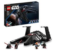 LEGO Star Wars Trasporto dell'Inquisitore Scythe, Set dalla Miniserie TV Obi-Wan Kenobi con Astronave Giocattolo e 4 Minifigure tra cui il Grande Inquisitore, Idee regalo di Compleanno 75336