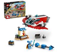 LEGO Star Wars: Young Jedi Adventures The Crimson Firehawk, set di base per bambini, giocattolo costruibile, veicolo Speeder, 3 personaggi, idea regalo per ragazzi e ragazze dai 4 anni in su, 75384