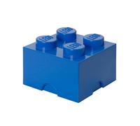 LEGO Storage Brick 4 Knobs blu - Scatola Portaoggetti Impilabile 5,6 l - Conteni
