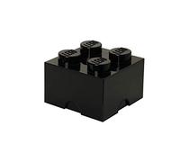 Lego Grande Scatola Portaoggetti Nuovo - 4 Mattoni Nero