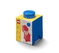 Lego Storage Brick Lunch Box 1, Plastica, Blu, 4.6x9.2x4.3 cm