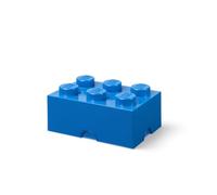 LEGO Storage Brick - Scatola portaoggetti impilabile a 6 manopole, 8,47 l, in plastica, con coperchio, da scrivania, per conservare i giocattoli, colore: nero