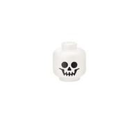 LEGO Storage Head (Mini) - Scheletro - 10,2 x 11,5 cm - Scatola portaoggetti impilabile in plastica con coperchio, per organizer per giocattoli per bambini e decorazione della stanza