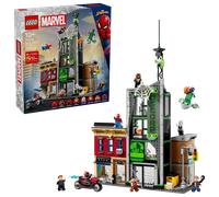 LEGO ǀ Marvel Spider-Man Contro Oscorp - Giocattolo Interattivo con Moto, 8 Minifigure tra cui Miles Morales e Green Goblin - Regalo da Collezione da Supereroi per Bambini e Fan da 10 Anni - 76324