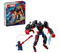 LEGO | Marvel Mech di Miles Morales vs. Spider-Man 2099 - Giocattolo dei Supereroi con Action Figure, 2 Minifigure, Raggio Laser e Blaster Spara-Ragnatele - Regalo per Bambini da 6 Anni - 76337