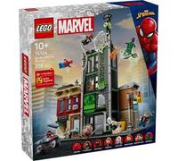LEGO ǀ Marvel Spider-Man Contro Oscorp - Giocattolo Interattivo con Moto, 8 Minifigure tra cui Miles Morales e Green Goblin - Regalo da Collezione da Supereroi per Bambini e Fan da 10 Anni - 76324