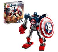 LEGO Super Heroes Marvel Avengers Armatura Mech di Capitan America, Giocattolo Action Figure per Bambini 7+ Anni, 76168