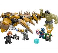 LEGO | Marvel Avengers vs. Leviathan, Figura Giocattolo Costruibile con Personaggio di Hulk e Minifigure di Capitan America, Loki, Vedova Nera e Chitauri, Giochi per Bambini e Bambine da 7 Anni 76290