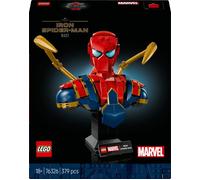 LEGO | Marvel Busto di Iron Spider-Man - Modellino da Esposizione per Adulti con 2 Braccia Mobili, Testa Girevole e Minifigure del Supereroe - Regalo da Collezione per i Fan degli Avengers - 76326