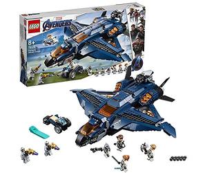 LEGO Super Heroes Marvel L'Ultimate Quinjet degli Avengers, Playset Ispirato ai Supereroi con le Minifigure di Black Widow, Hawkeye, Rocket e Thor, 76126