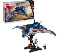 LEGO | Marvel Quinjet Avengers: Age of Ultron - Aereo Giocattolo dei Supereroi con Moto e 5 Minifigure tra cui Iron Man, Black Widow e Ultron - Regalo per Bambini da 12 Anni in su e Fan Adulti - 76325