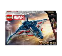 LEGO | Marvel Quinjet Avengers: Age of Ultron - Aereo Giocattolo dei Supereroi con Moto e 5 Minifigure tra cui Iron Man, Black Widow e Ultron - Regalo per Bambini da 12 Anni in su e Fan Adulti - 76325