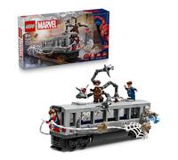 LEGO ǀ Marvel Spider-Man Contro Doc Ock: Duello sul Treno - Giocattolo da Esposizione con 4 Minifigure - Regalo da Collezione Da Supereroi per Bambini da 9 Anni in su Fan del Film - 76321
