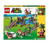 LEGO Super Mario 71425 Pack di Espansione Corsa nella Miniera di Diddy Kong, Aereo Giocattolo e 4 Personaggi