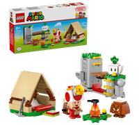 LEGO Super Mario In Campeggio con Capitan Toad - Giocattolo Interattivo con 3 Figure tra cui un Goomba, una Tenda e un Ponte che Crolla - Regalo da Gaming per Bambini e Bambine da 6 Anni in su - 72040