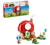 LEGO Super Mario Festa a Casa di Toad Giocattolo - Set Interattivo con 2 Figure, Cucina, Camera da Letto e Tavolo da Picnic - Regalo da Gaming per Bambini e Bambine da 7 Anni in su - 72041