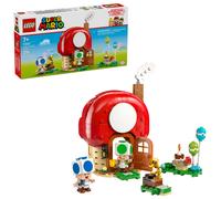 Lego Super Mario 72041 Festa a casa di Toad con minifigure di Toad Blu e Toad Ve