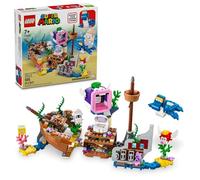 LEGO Super Mario Dorrie's Sunken Shipwreck Adventure Expansion Set, Super Mario Giocattolo da collezione per bambini con Cheep Cheep, Cheep Chomp e Blooper, regalo per ragazzi, ragazze e giocatori,
