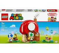LEGO Super Mario Festa a Casa di Toad Giocattolo - Set Interattivo con 2 Figure, Cucina, Camera da Letto e Tavolo da Picnic - Regalo da Gaming per Bambini e Bambine da 7 Anni in su - 72041
