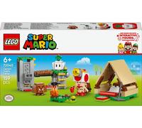 LEGO Super Mario In Campeggio con Capitan Toad - Giocattolo Interattivo con 3 Figure tra cui un Goomba, una Tenda e un Ponte che Crolla - Regalo da Gaming per Bambini e Bambine da 6 Anni in su - 72040